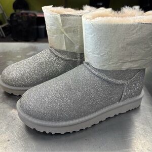 UGG Silver Glitter Boots